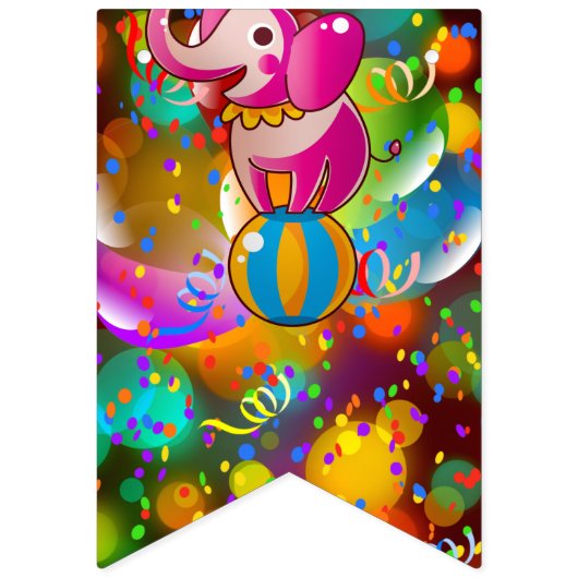 Circus Theme Party Pennant Banner (Eerste vlag)
