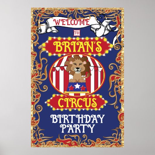 Circus Theme Poster (Voorkant)