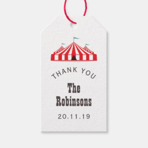  Circus Thmed Birthday Party Cadeaulabel