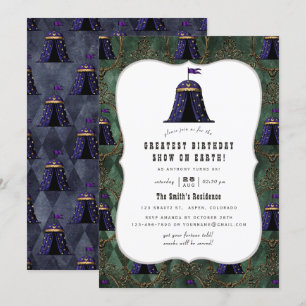 Circus Thmed Birthday Party Kaart