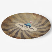  Circus Thmed Birthday Party Papieren Bordje (Gekanteld)