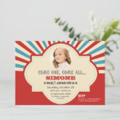 Circus Thmed | Geboortedag Kaart (Staand voorkant)