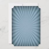 Circus Ticket Baby Boy Douche Uitnodiging (Achterkant)