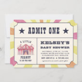  Circus Ticket Baby shower Uitnodiging (Voorkant)