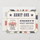  Circus Ticket Baby shower Uitnodiging (Voorkant)