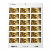 Circus Ticket Geef één geboorte-partij-olifant toe Etiket (Full Sheet)