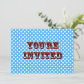 Circus Ticket Invitation Kaart (Staand voorkant)