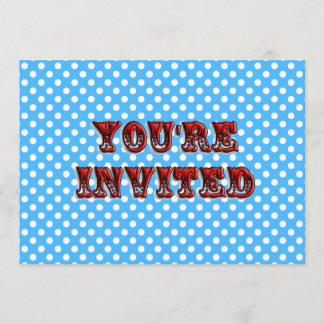 Circus Ticket Invitation Kaart