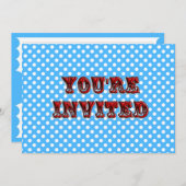 Circus Ticket Invitation Kaart (Voorkant / Achterkant)