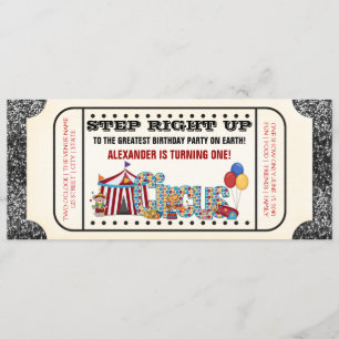 Circus Ticket Party Kaart