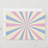 Circus Ticket Pink Blue Ticket Baby shower Kaart (Achterkant)
