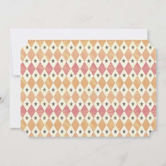  Circus Ticket Verjaardagsfeestuitnodiging Kaart (Achterkant)