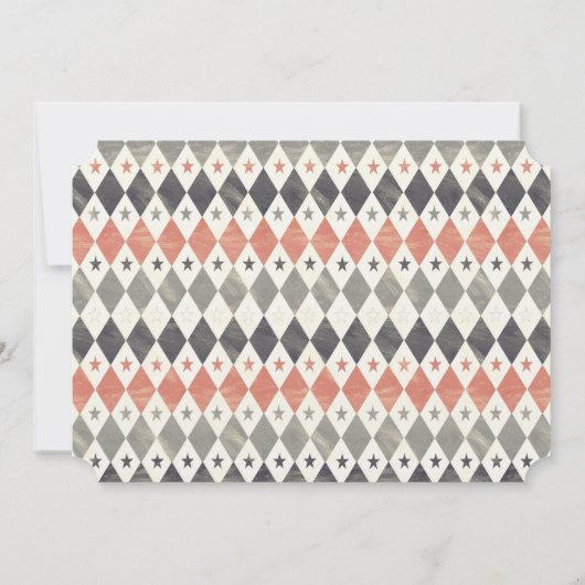  Circus Ticket Verjaardagsfeestuitnodiging Kaart (Achterkant)