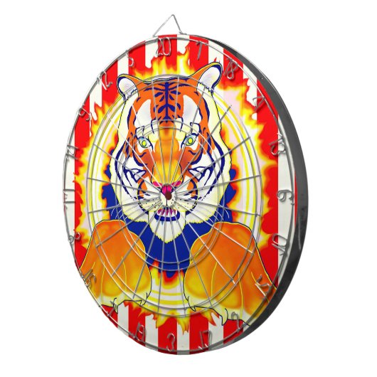 Circus Tiger dartboard game Dartbord (Voorkant Rechts)