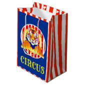 Circus Tiger gift Medium Cadeauzakje (Achterkant Gekanteld)