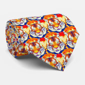 Circus Tiger necktie Stropdas (Opgerold)