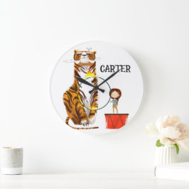 Circus Tiger Trainer Nursery Grote Klok