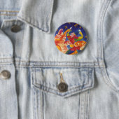 Circus Tigers Ronde Button 5,7 Cm (In situ)