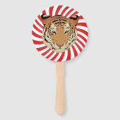 Circus Tijger en Olifant fans Handwaaier (Voorkant)