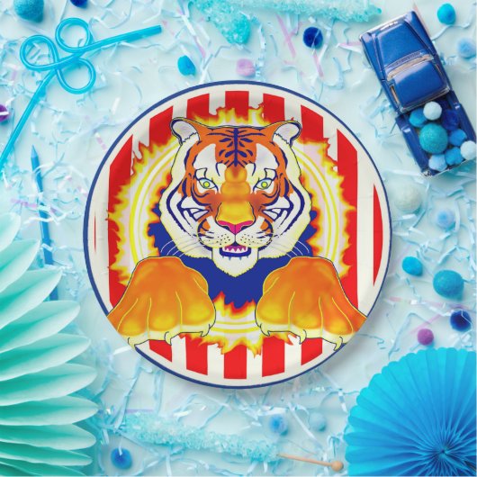 Circus Tijger papier bord (Feest)