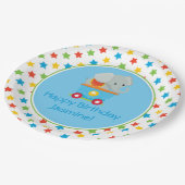 Circus Train | Elephant | Gepersonaliseerd Papieren Bordje (Gekanteld)