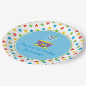 Circus Train | Hippo | Gepersonaliseerd Papieren Bordje (Gekanteld)