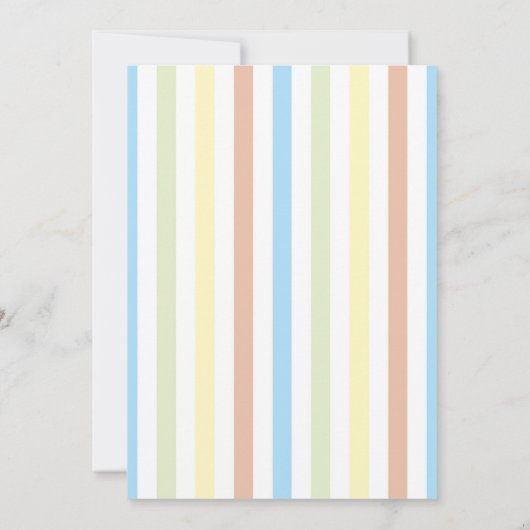 Circus Train Invitation Kaart (Achterkant)