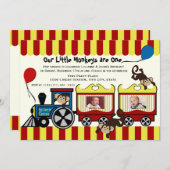 Circus Train Twin Foto Kaart (Voorkant / Achterkant)