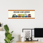 Circus Train Welcome Poster (Thuiskantoor)