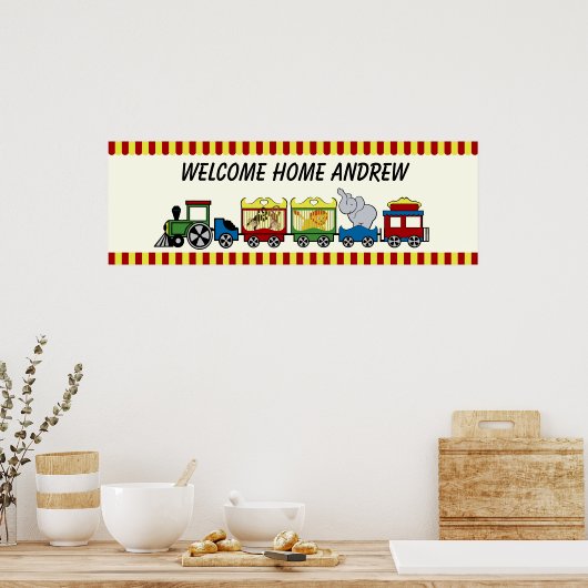 Circus Train Welcome Poster (Keuken)