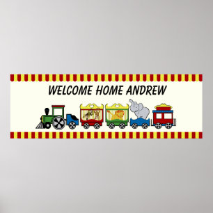 Circus Train Welcome Poster