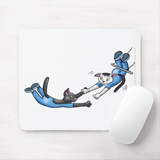 Circus Trapeze katten Muismat (Met muis)