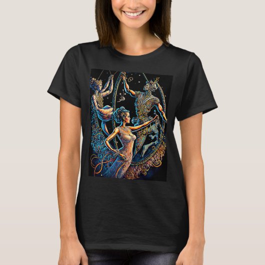 Circus Trapeze kunstenaars Cirque T-shirt (Voorkant)
