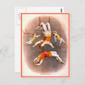  Circus Trapeze-uitvoerders Briefkaart (Voorkant / Achterkant)