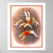 Circus Trapeze-uitvoerders Poster (Voorkant)