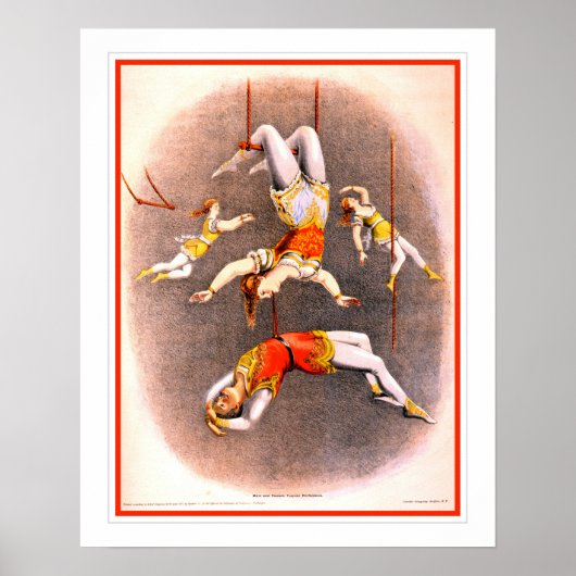  Circus Trapeze-uitvoerders Poster (Voorkant)