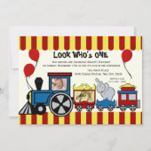 Circus trein foto kaart (Voorkant)