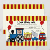 Circus trein foto kaart (Voorkant / Achterkant)