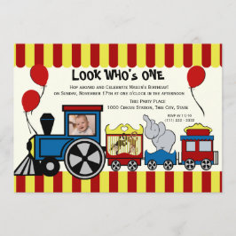 Circus trein foto kaart