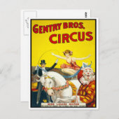 Circus Trick Rider, 1920 Briefkaart (Voorkant / Achterkant)