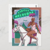 Circus Trick Rider Briefkaart (Voorkant / Achterkant)