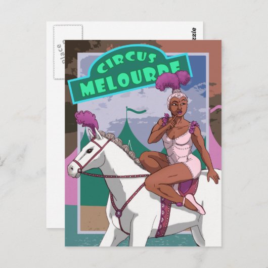 Circus Trick Rider Briefkaart (Voorkant / Achterkant)