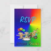 Circus Tricks RSVP Kaartje (Achterkant)