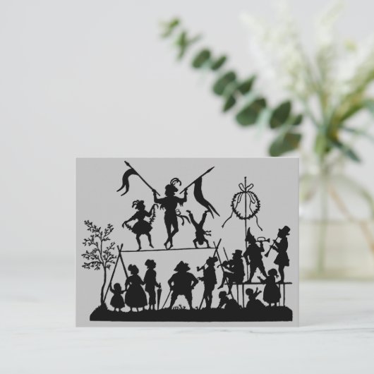 Circus Troupe Briefkaart (Staand voorkant)