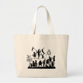 Circus Troupe Grote Tote Bag (Voorkant)