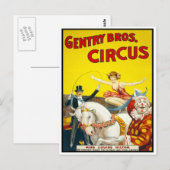 Circus Trucberijder, 1920 Briefkaart (Voorkant / Achterkant)