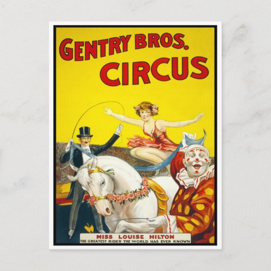 Circus Trucberijder, 1920 Briefkaart (Voorkant)