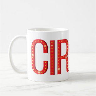 Circus typografie Carnavalsletters Persoonlijk Koffiemok