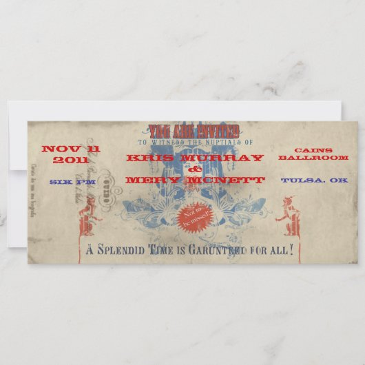 Circus Uitnodiging (Voorkant)