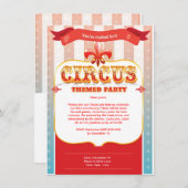 Circus Uitnodiging (Voorkant / Achterkant)